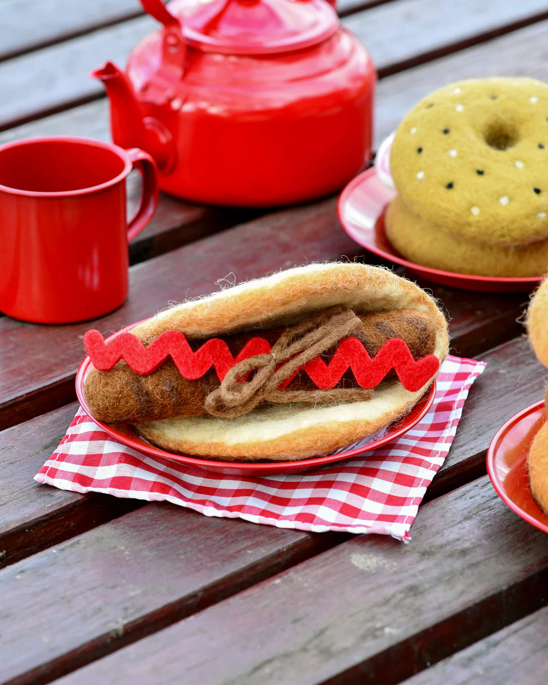 Snag Sausage Sizzle Set Felt Play Food