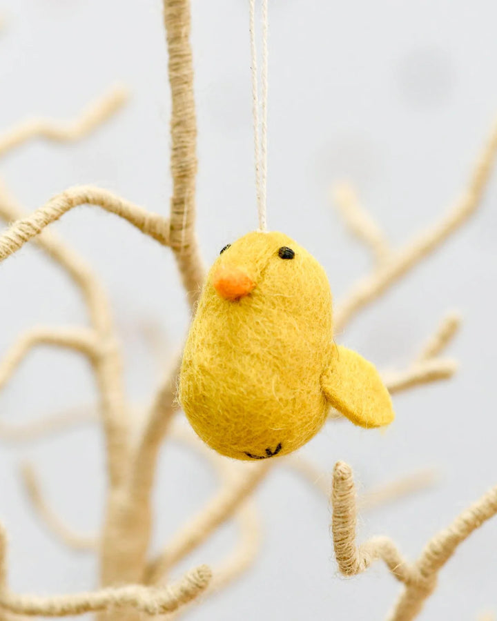 Felt Yellow Chick Ornament