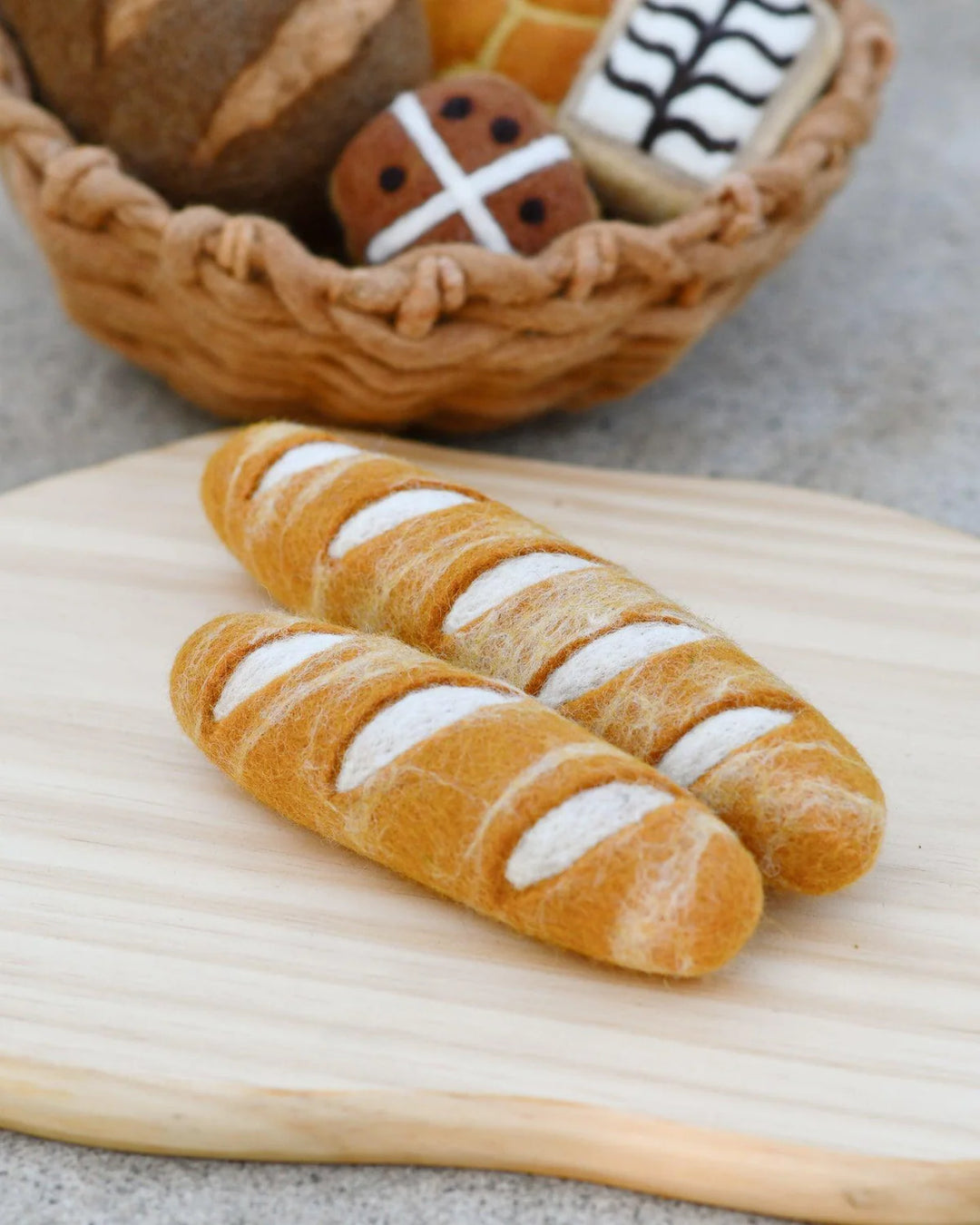 Felt Baguette (Set of 2) Felt Play Food