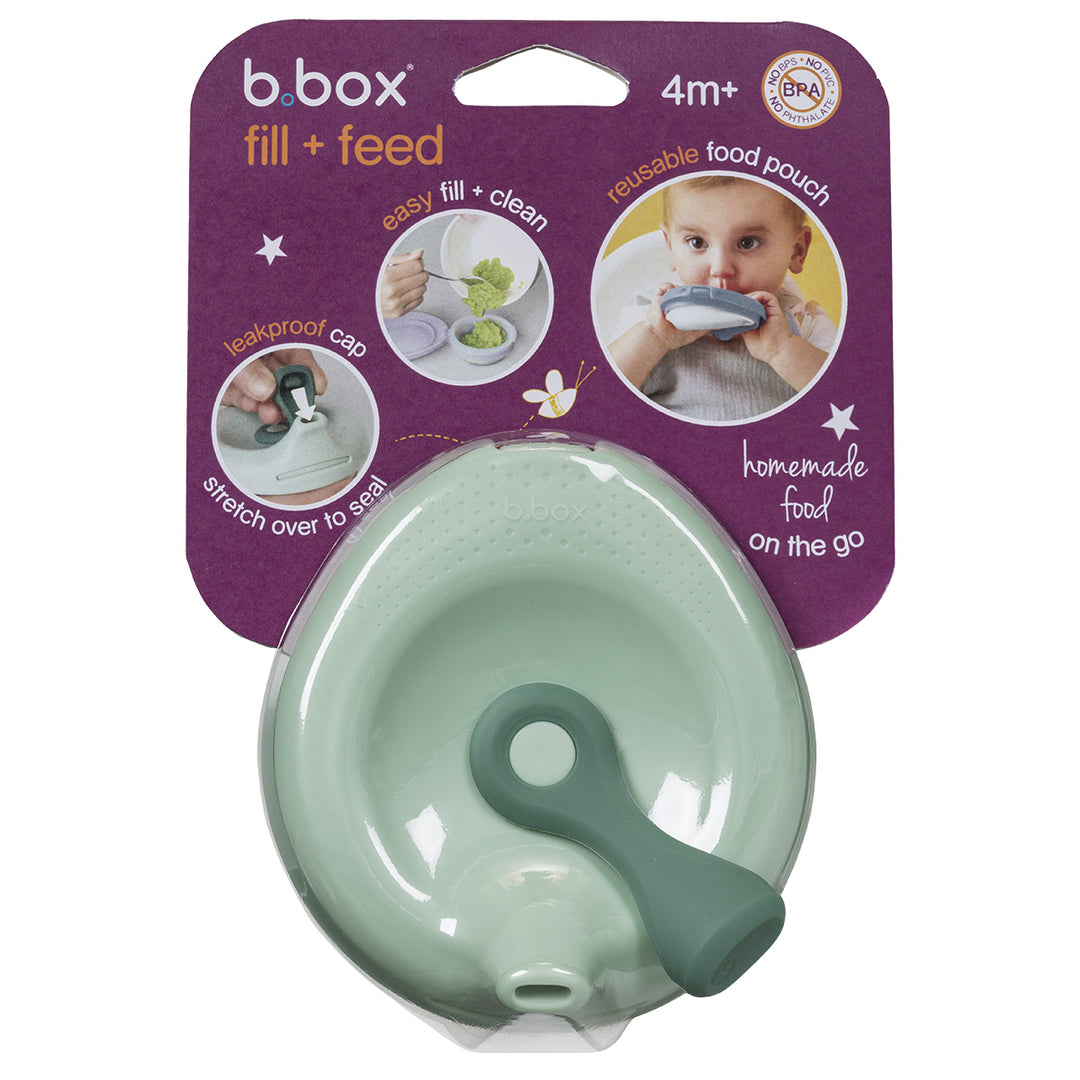 b.box fill + feed Refillable Silicone Food Pouch