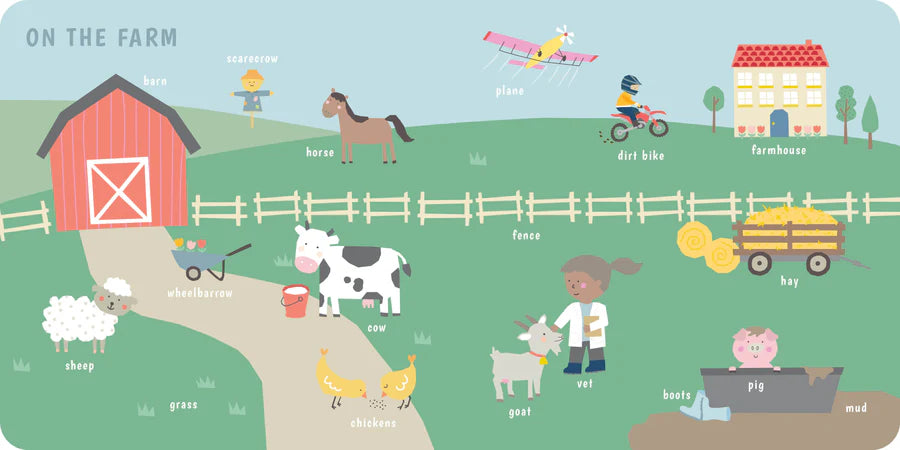 First 200 Words Chunky Ribbon Tabbed Board Book