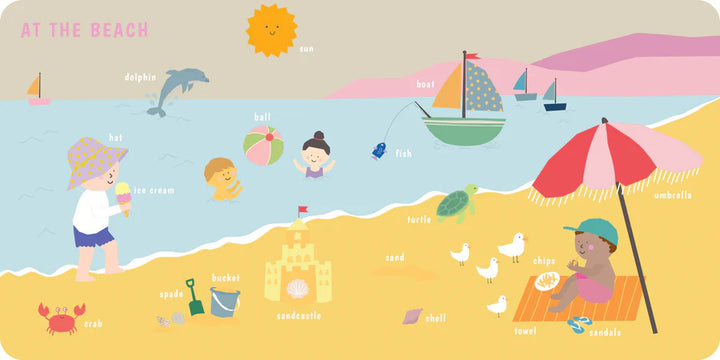 First 200 Words Chunky Ribbon Tabbed Board Book