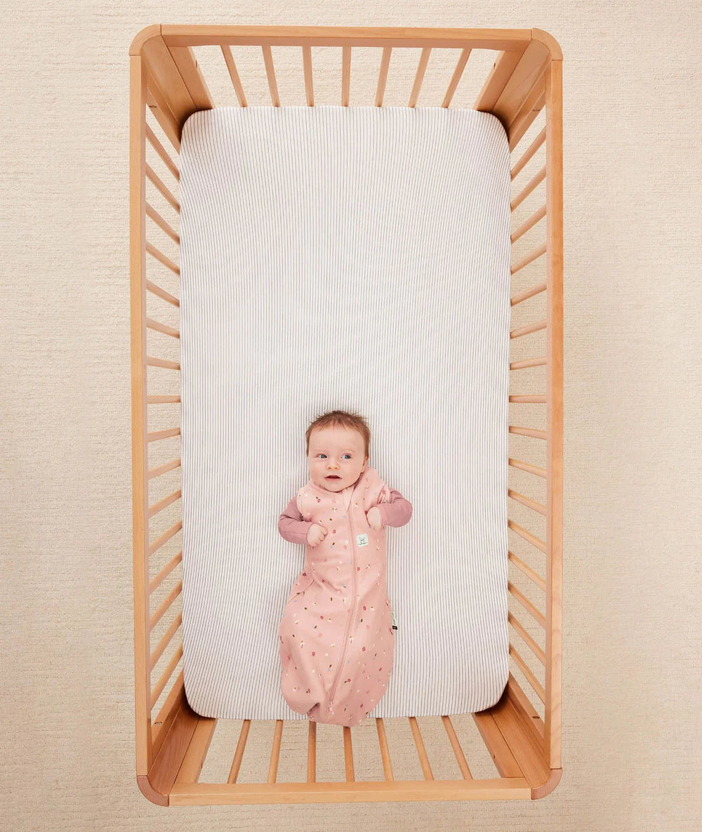 ergoPouch Organic Fitted Cot Sheet - Midnight Stripe