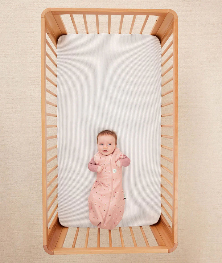 ergoPouch Organic Fitted Cot Sheet - Midnight Stripe