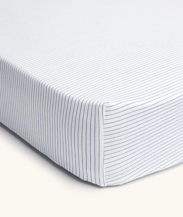 ergoPouch Organic Fitted Cot Sheet - Midnight Stripe