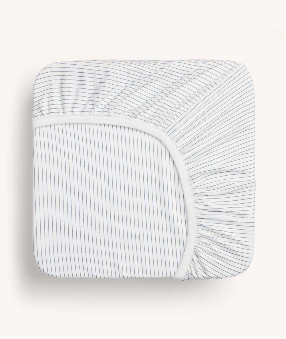 ergoPouch Organic Fitted Bedside Co- Sleeper Sheet - Midnight Stripe