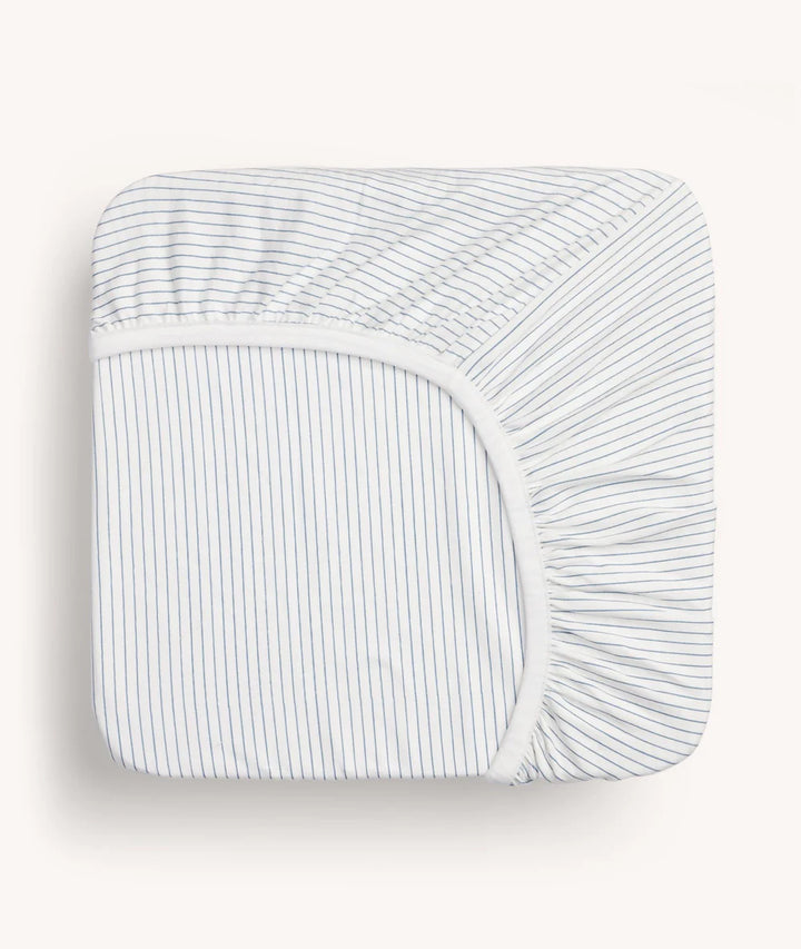 ergoPouch Organic Fitted Bedside Co- Sleeper Sheet - Midnight Stripe