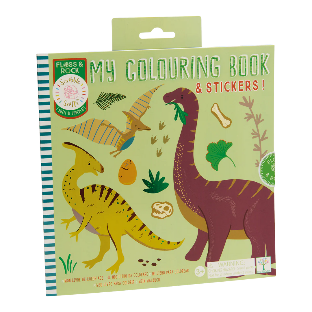 Floss & Rock Colouring & Sticker Book - Dinosaurs