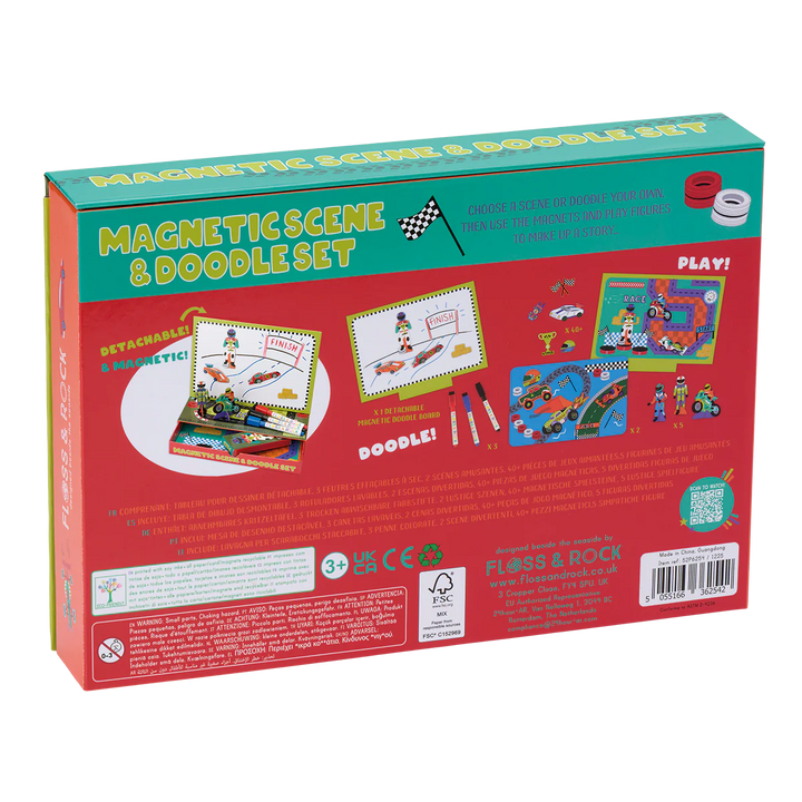 Floss & Rock Magnetic Scene & Doodle Set - Cars