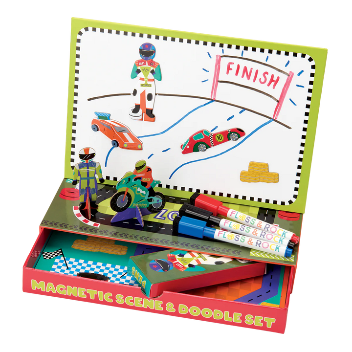 Floss & Rock Magnetic Scene & Doodle Set - Cars