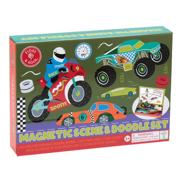 Floss & Rock Magnetic Scene & Doodle Set - Cars