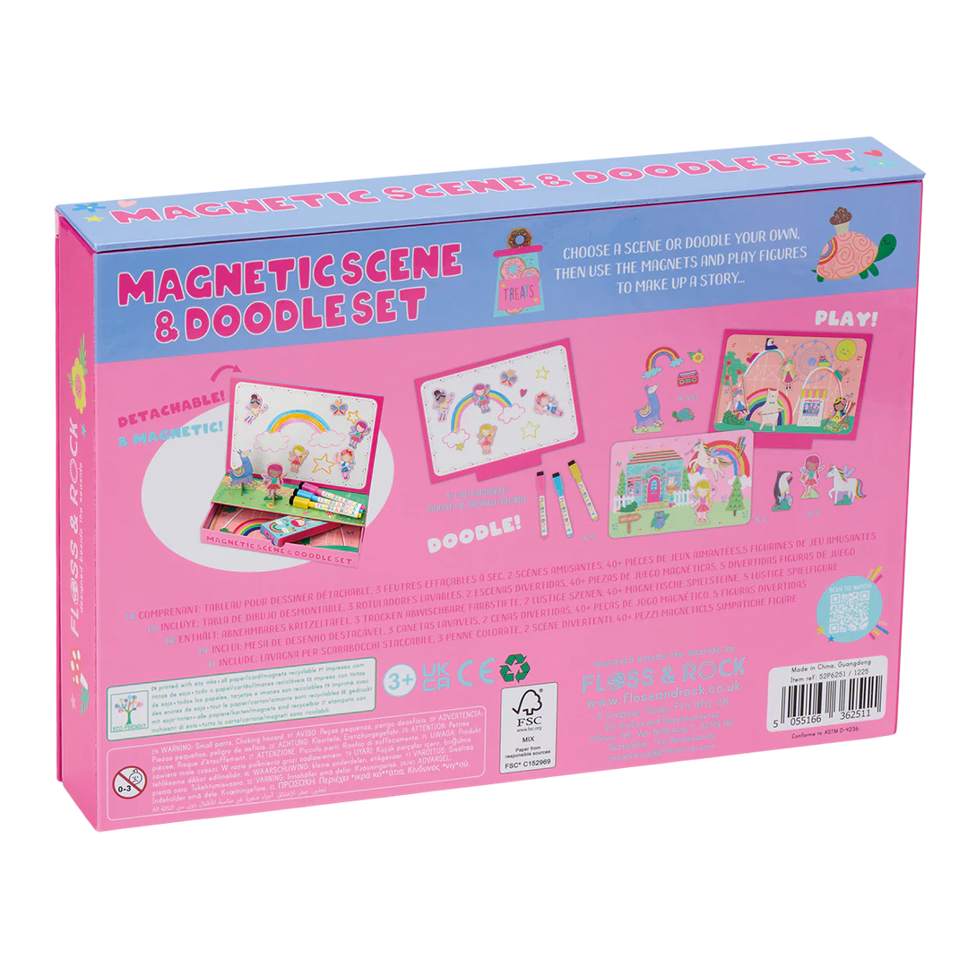 Floss & Rock Magnetic Scene & Doodle Set - Rainbow Fairy