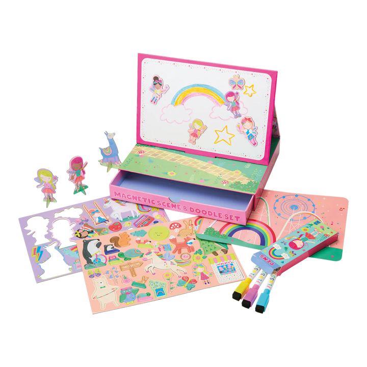 Floss & Rock Magnetic Scene & Doodle Set - Rainbow Fairy