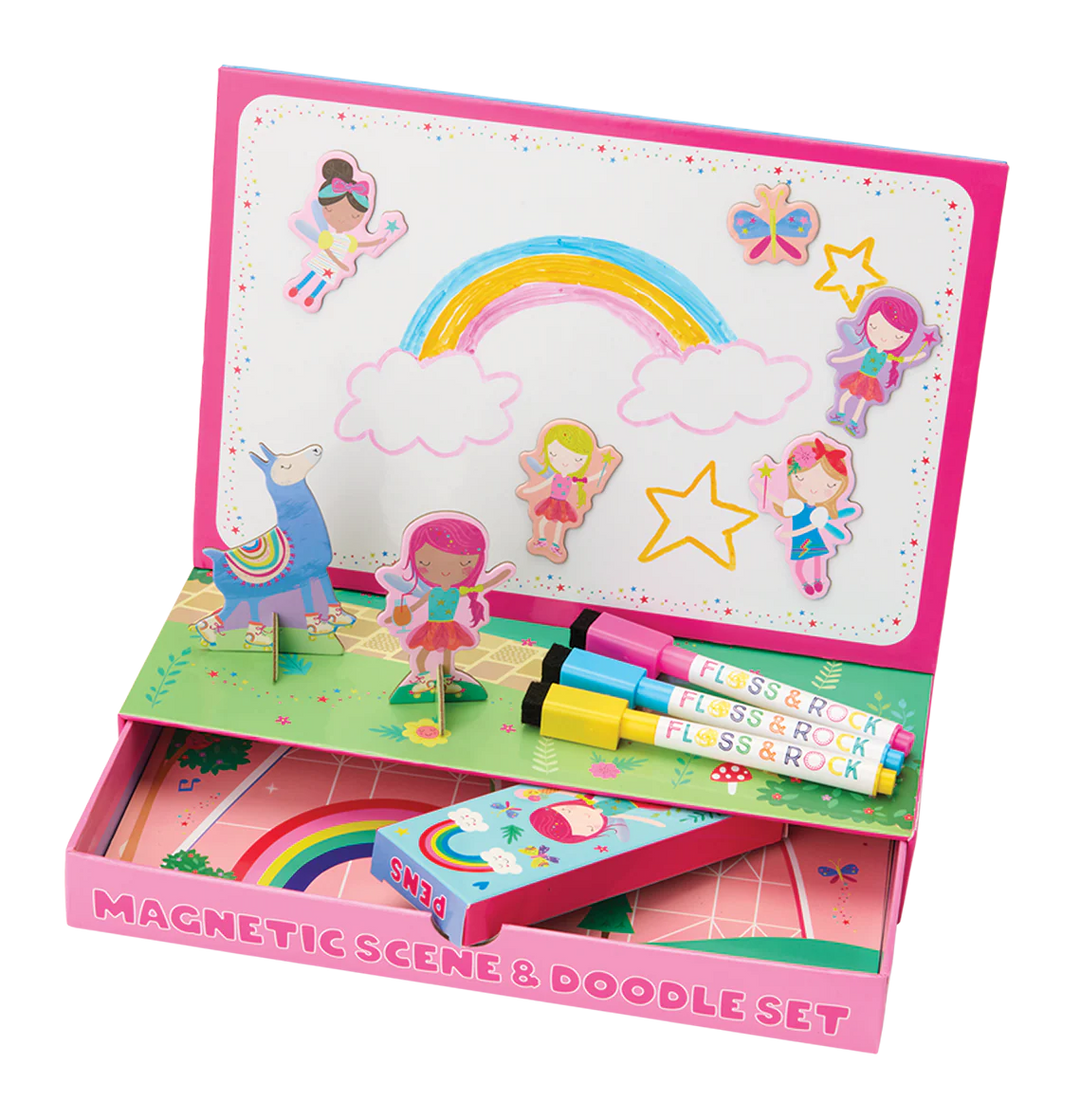 Floss & Rock Magnetic Scene & Doodle Set - Rainbow Fairy