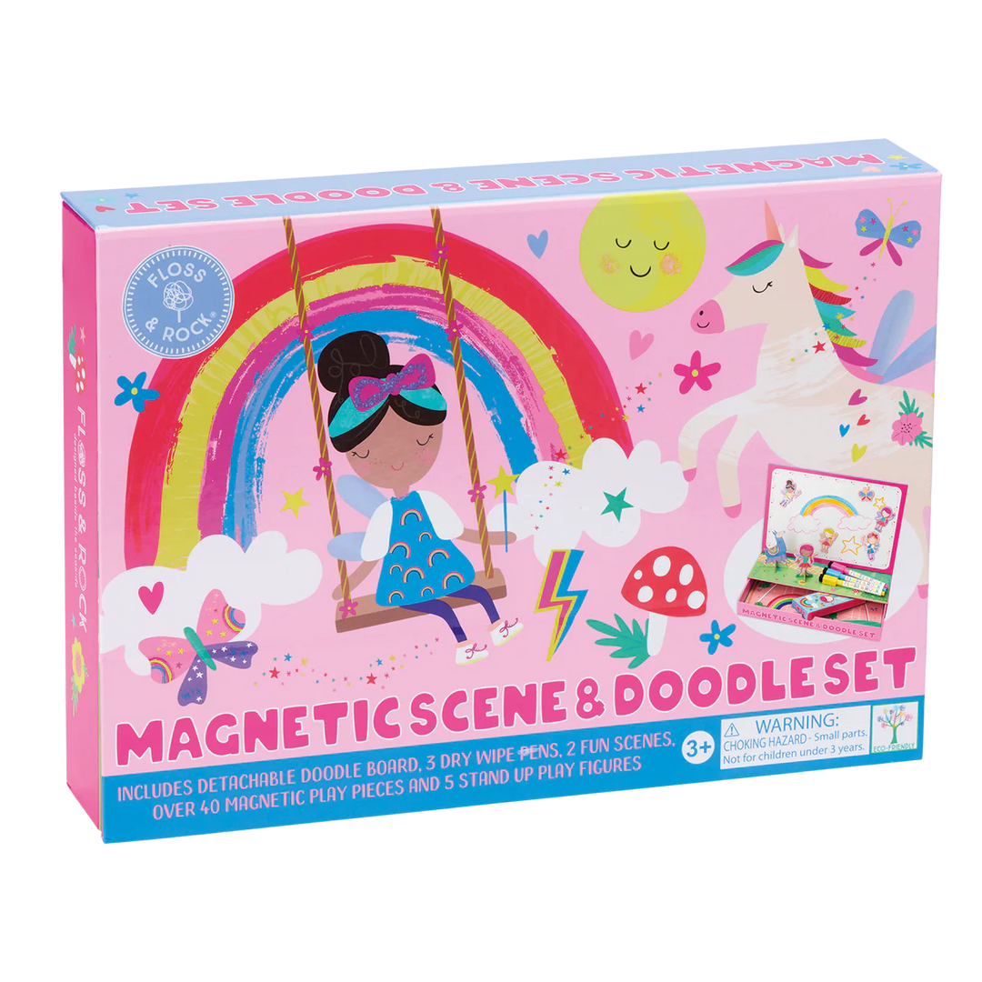 Floss & Rock Magnetic Scene & Doodle Set - Rainbow Fairy