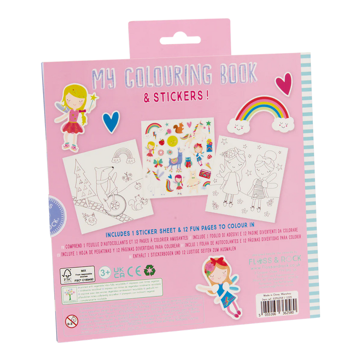 Floss & Rock Colouring & Sticker Book - Rainbow Fairy