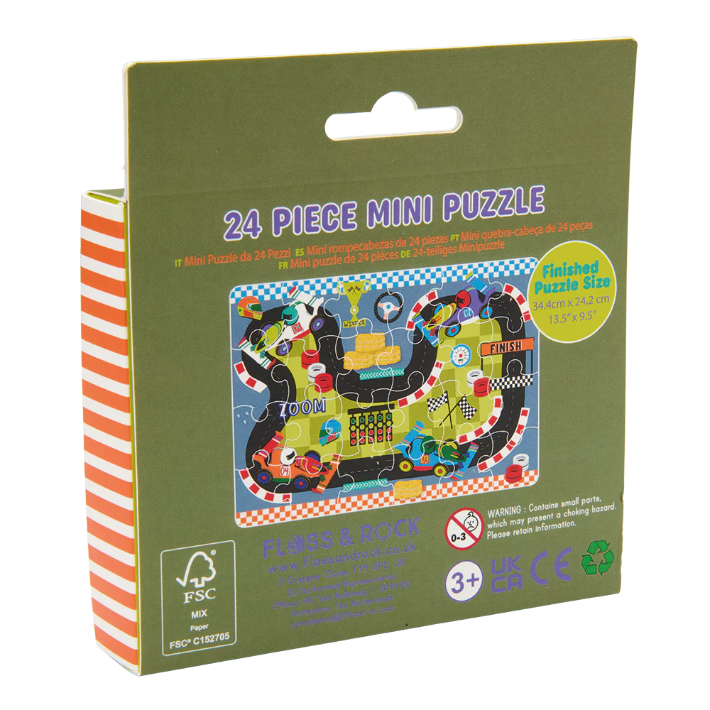 Floss & Rock 24 Pc Mini Puzzle - Cars