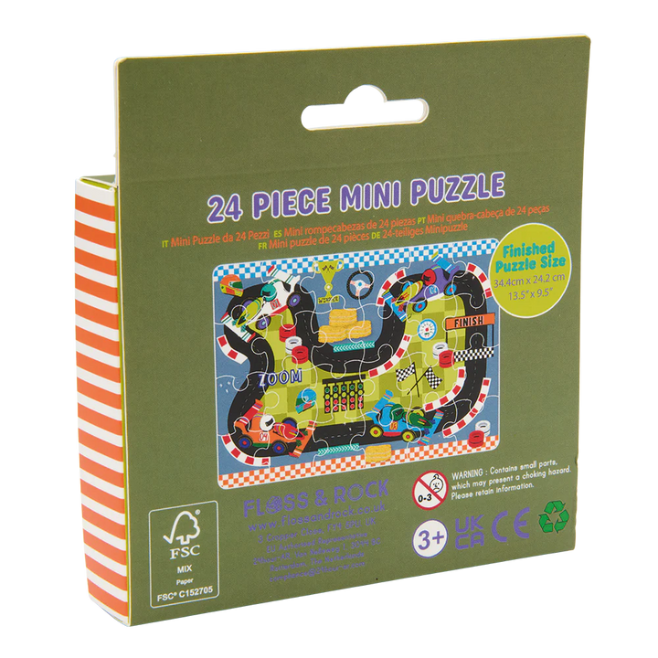 Floss & Rock 24 Pc Mini Puzzle - Cars