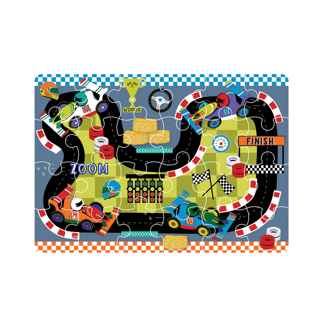 Floss & Rock 24 Pc Mini Puzzle - Cars