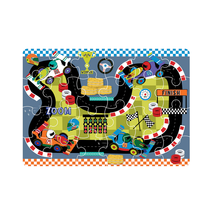 Floss & Rock 24 Pc Mini Puzzle - Cars