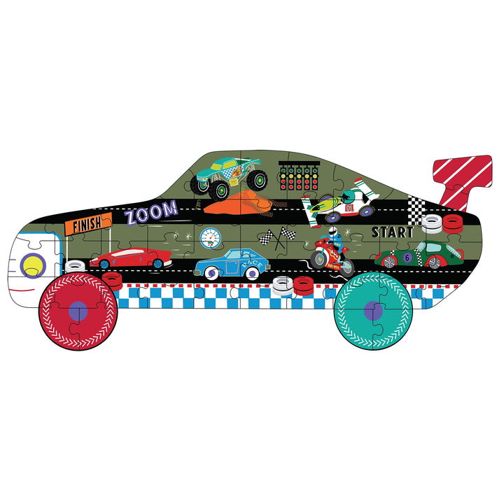 Floss & Rock 40 Pc Jigsaw Puzzle - Cars