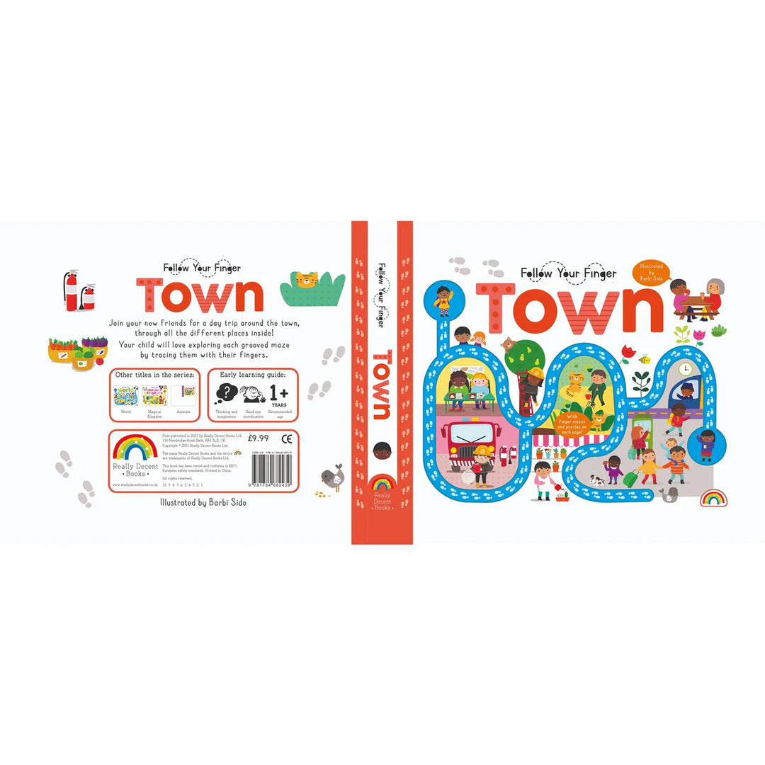 Follow Your Finger Town Board Book