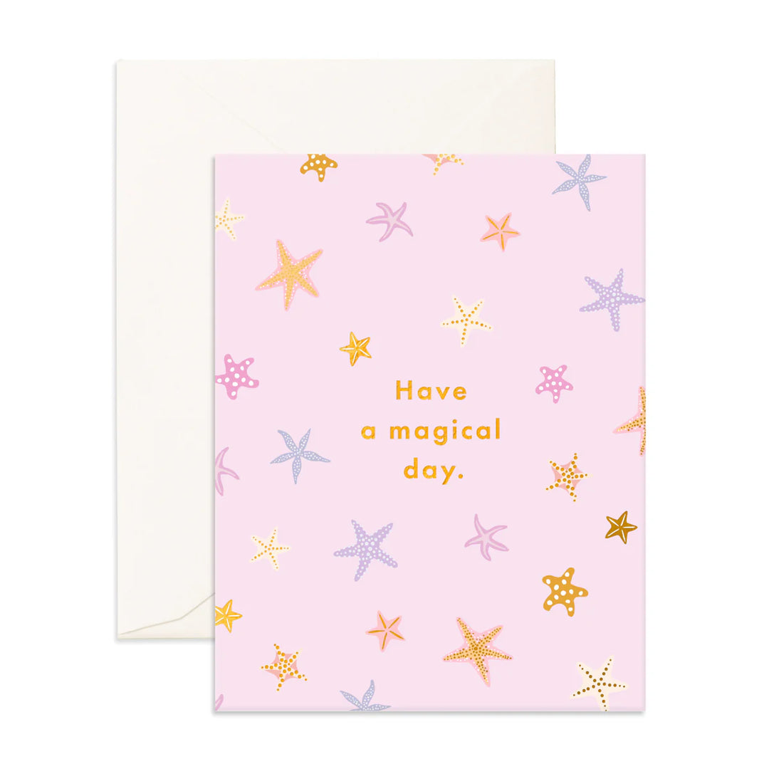 Magical Day Starfish Birthday Greeting Card