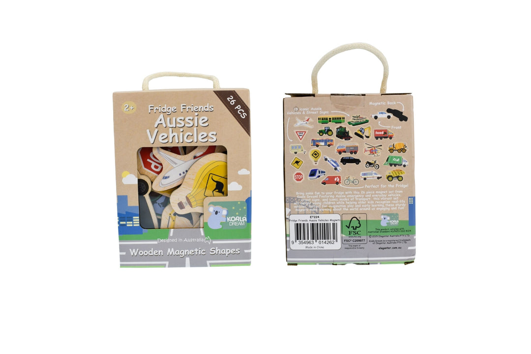 Fridge Friends 26 Piece Magnet Set -  Australian Vehicles