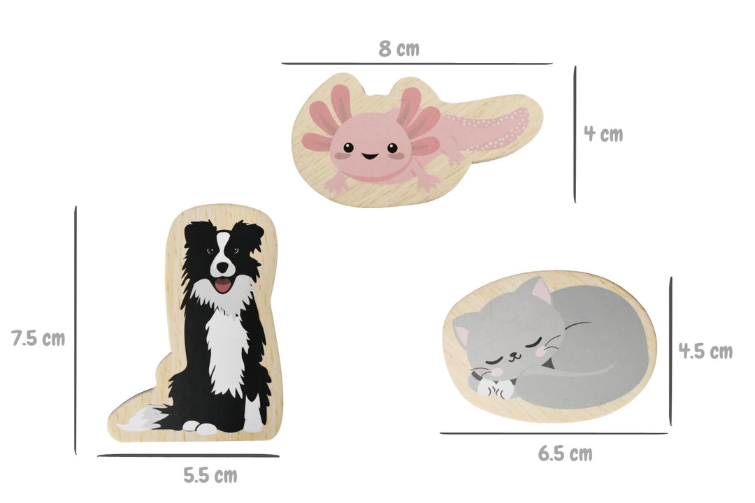 Fridge Friends 35 Piece Magnet Set - Pets