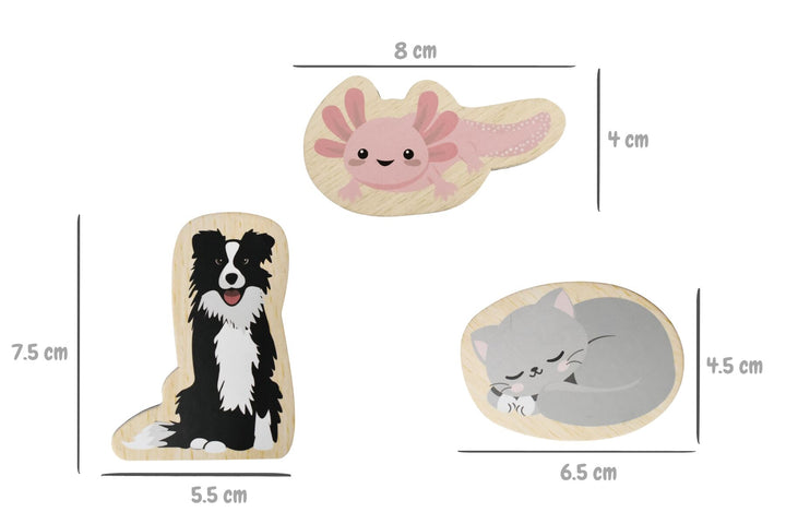 Fridge Friends 35 Piece Magnet Set - Pets