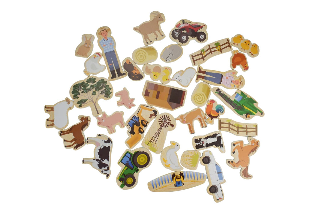 Fridge Friends 35 Piece Magnet Set - Aussie Farm