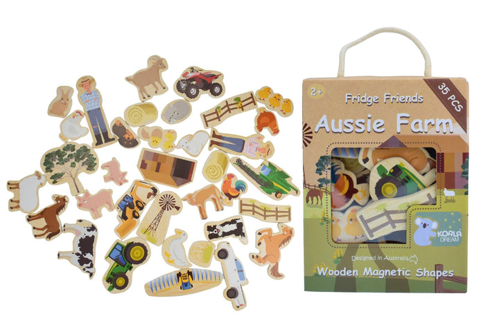 Fridge Friends 35 Piece Magnet Set - Aussie Farm