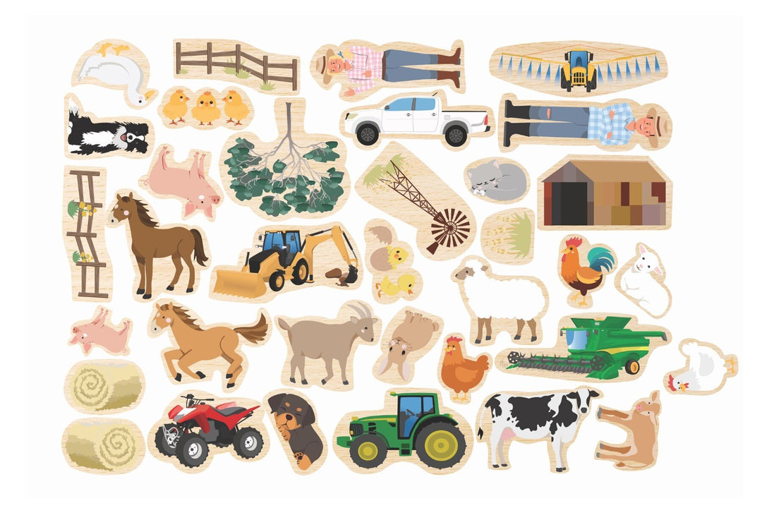 Fridge Friends 35 Piece Magnet Set - Aussie Farm