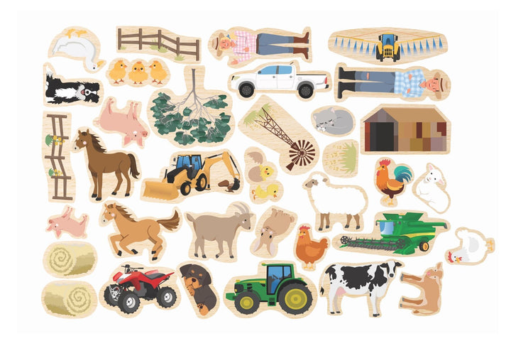 Fridge Friends 35 Piece Magnet Set - Aussie Farm