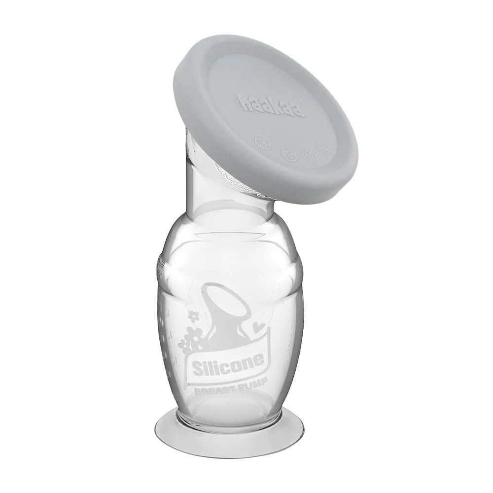 Silicone Breast Pump with Suction Base & Silicone Cap Gift Box (Generation 2 100ml)