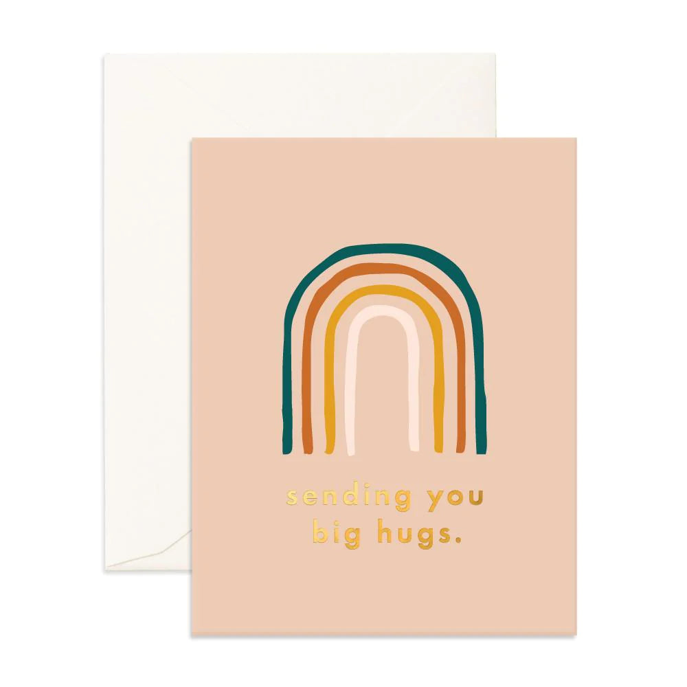 Big Hugs Rainbow Greeting Card