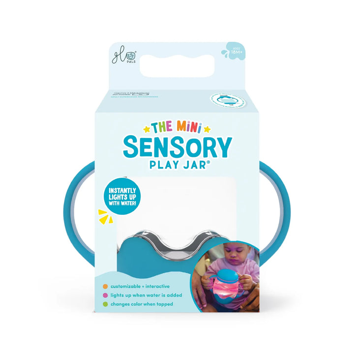 Glo Pal Mini Sensory Play Jar - Blue