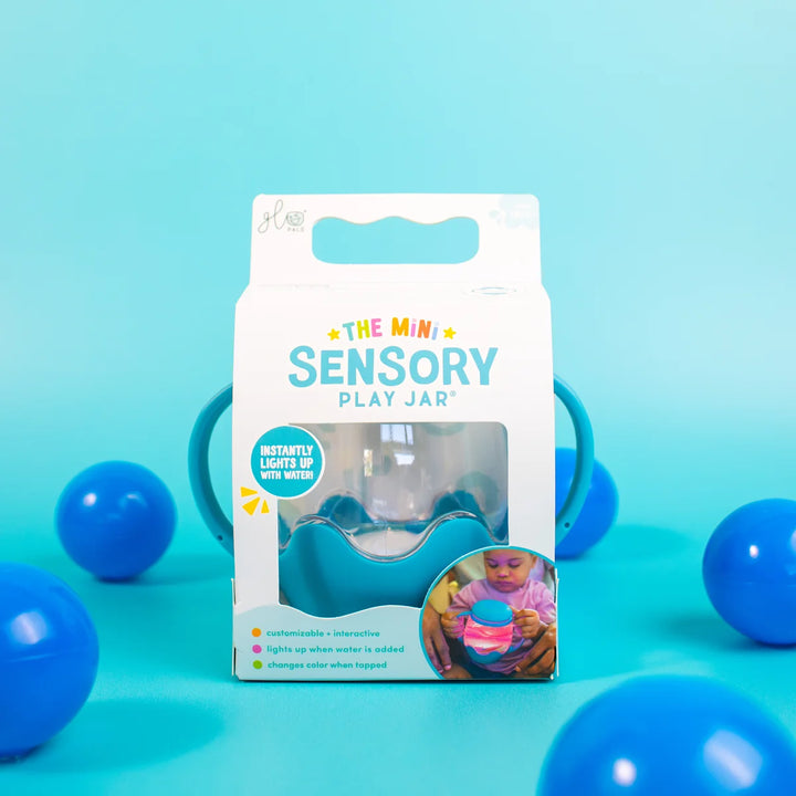 Glo Pal Mini Sensory Play Jar - Blue
