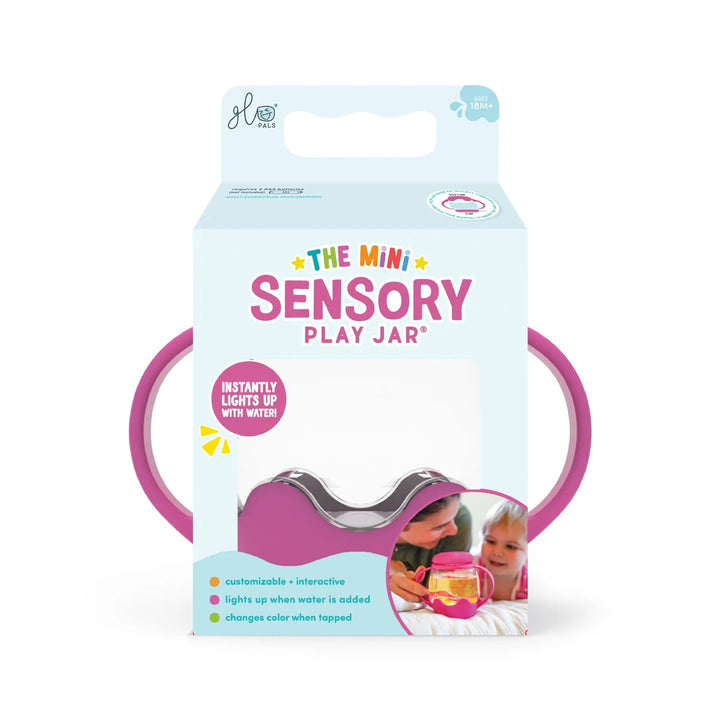 Glo Pal Mini Sensory Play Jar - Pink