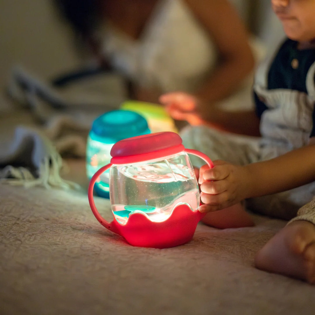 Glo Pal Mini Sensory Play Jar - Pink