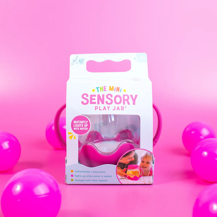 Glo Pal Mini Sensory Play Jar - Pink