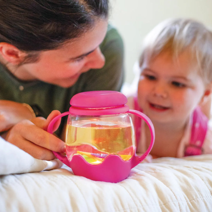 Glo Pal Mini Sensory Play Jar - Pink