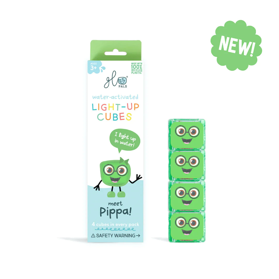 Glo Pals Light-up Sensory Cubes -  Pippa (Green)