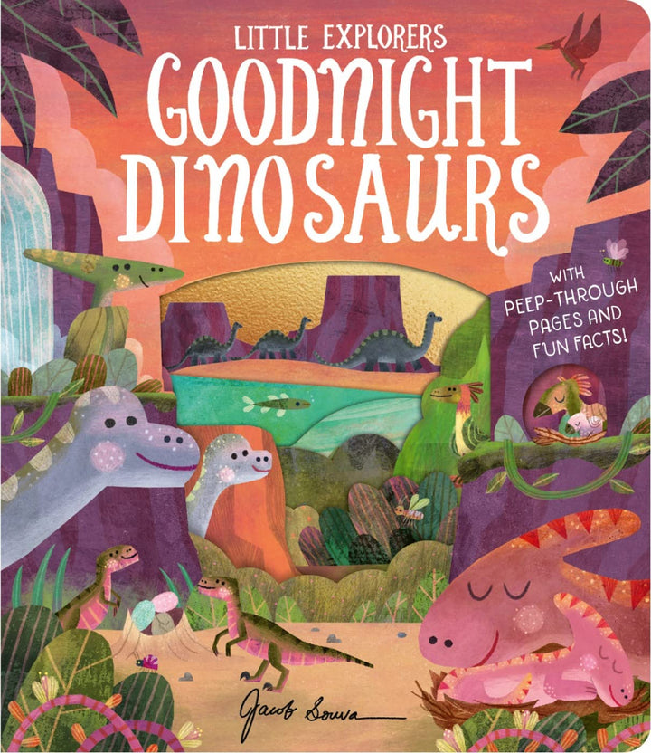 Goodnight Dinosaurs Peep Through Board Book