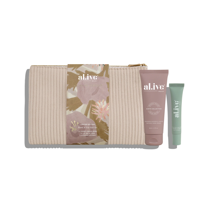 al.ive body A Moment To Bloom Hand & Lip Gift Set