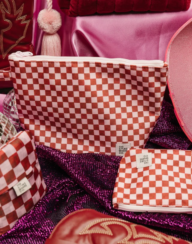 The Somewhere Co Crimson Haze Handy Pouch Trio