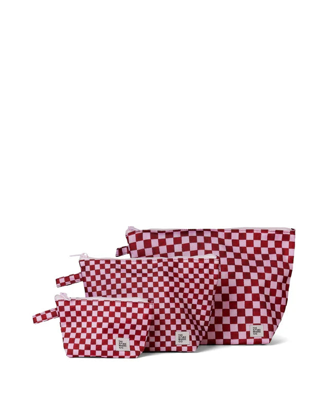 The Somewhere Co Crimson Haze Handy Pouch Trio
