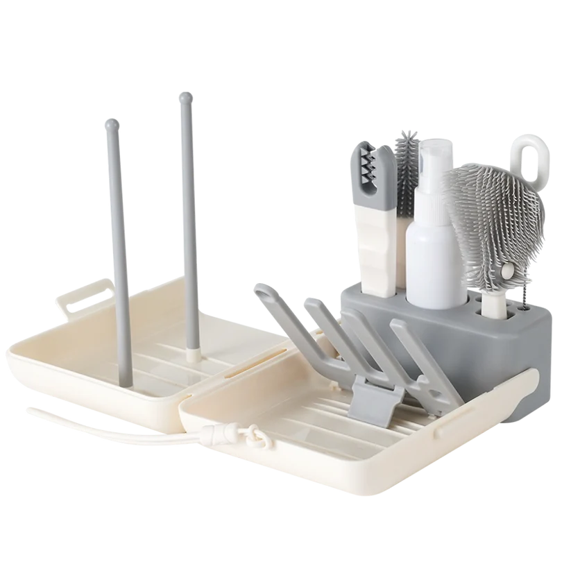Haakaa Clean & Dry Travel Bottle Brush Set