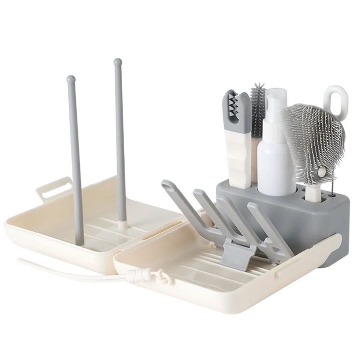 Haakaa Clean & Dry Travel Bottle Brush Set