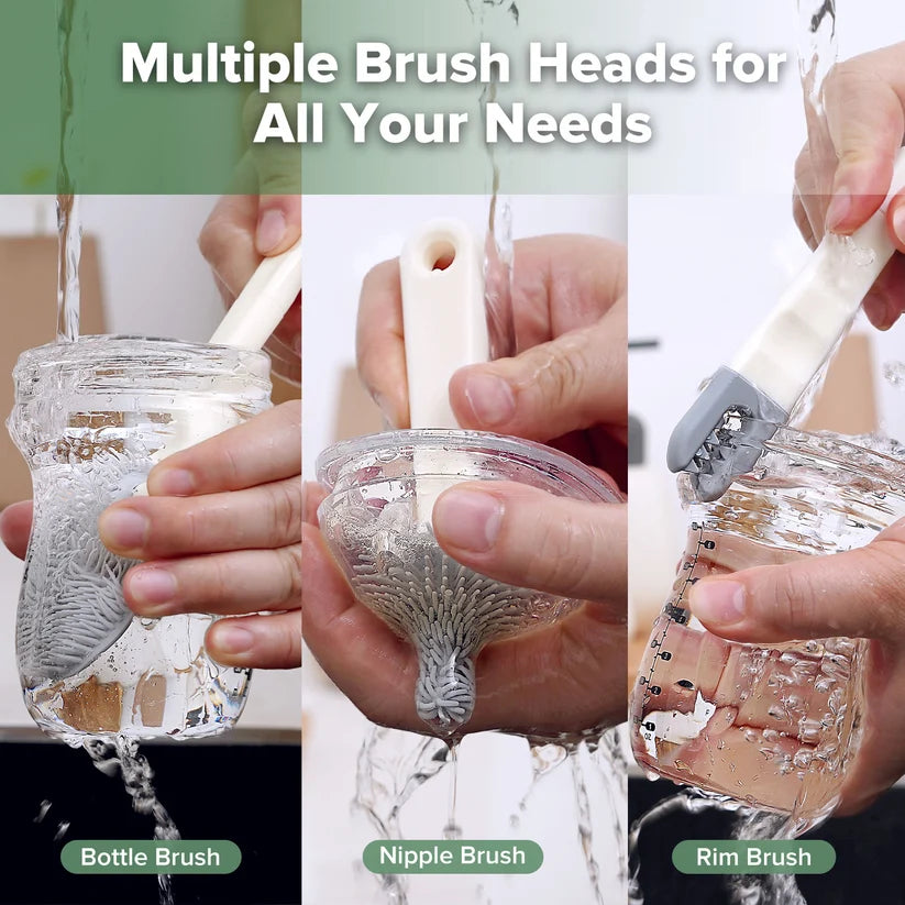 Haakaa Clean & Dry Travel Bottle Brush Set